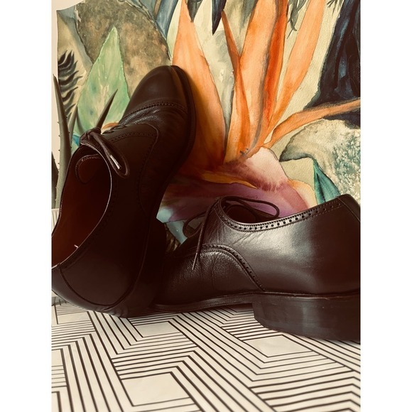 FREE SHIPPING Men's magnanni brown Pamplona  leather dress shoes size 42‎ - Picture 5 of 16